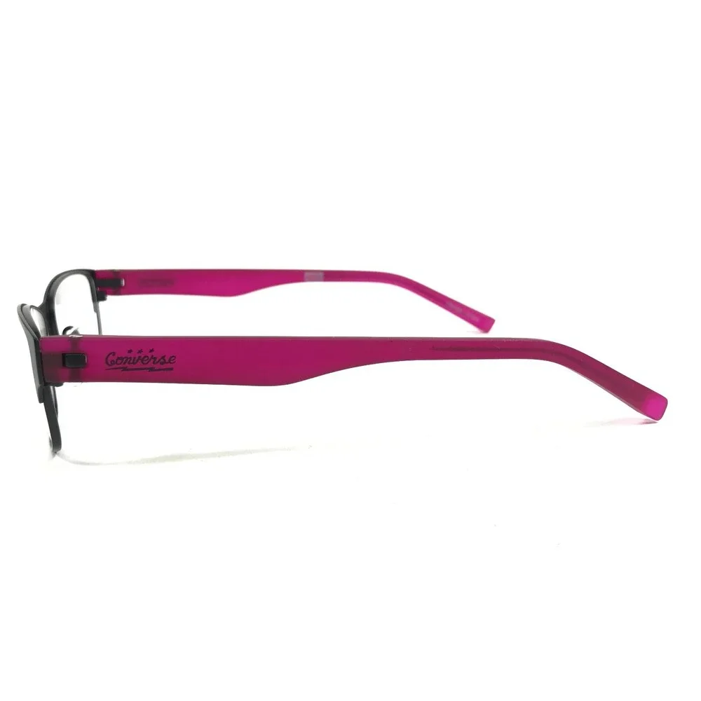 Converse Kids Eyeglasses Frames K016 BLACK Purple Rectangular Full Rim 47-16-135